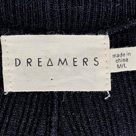 REVOLVE Dreamers Black Wide Leg Ribbed Pants Sz. M/L - Picture 7 of 8